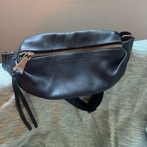 Aimee Kestenberg belt bag black pebbled